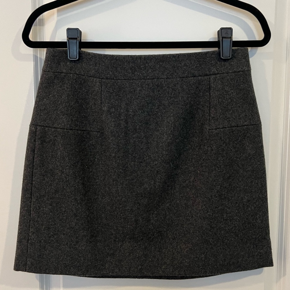 J.Crew Charcoal Gray Mini Skirt, Size 2
